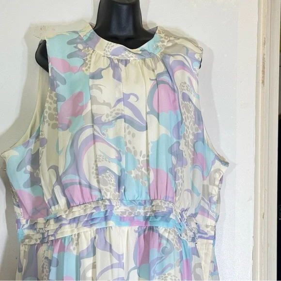 ModCloth Windy City Dress 4X – Pastel Sleeveless Midi Romantic - Picture 7 of 16